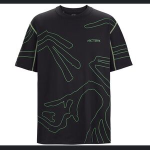 Arc’teryx system A tee men’s Medium Black Copal Grotto Line T-Shirt